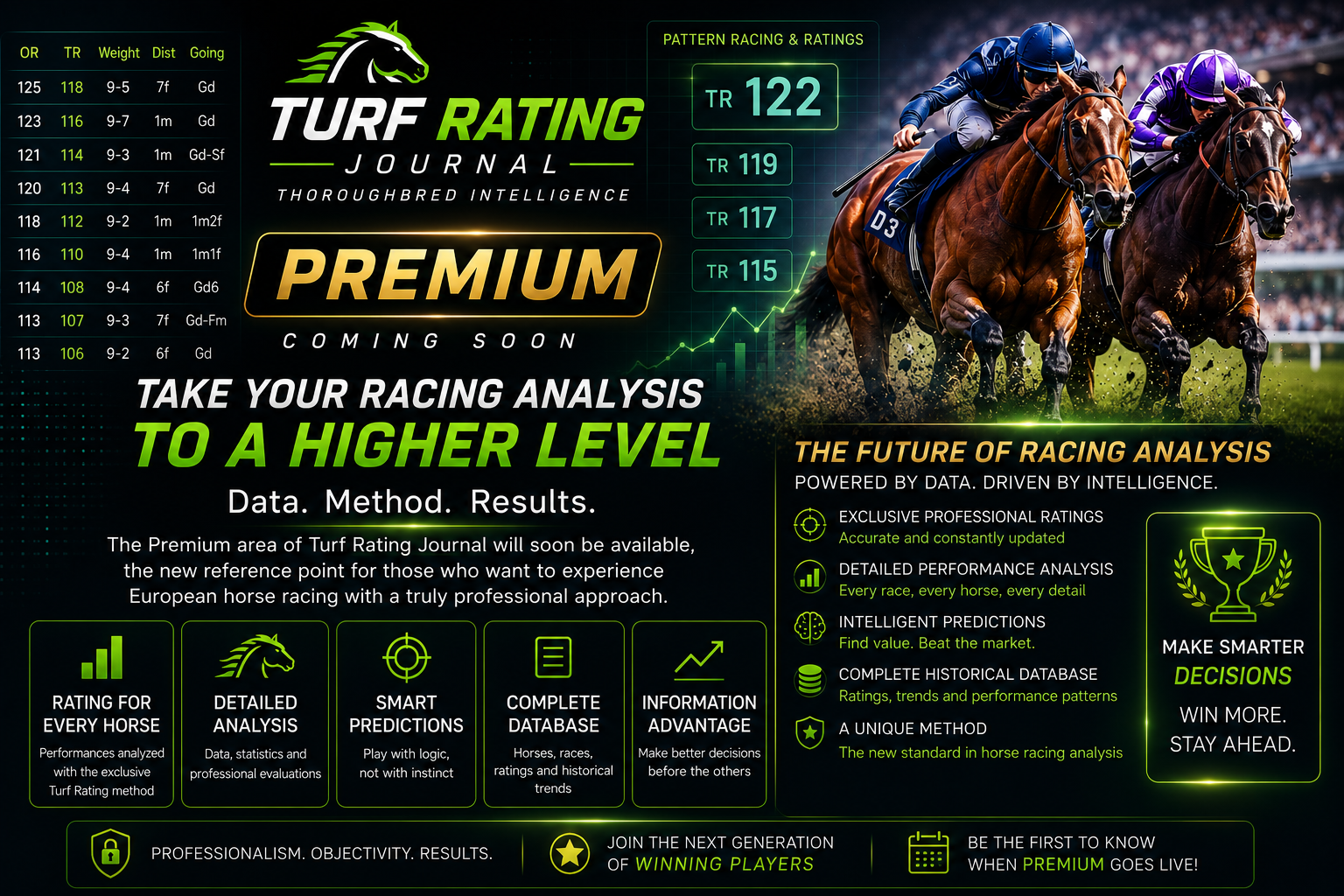 Turf Rating Journal Premium — professional ratings, data and racing analysis